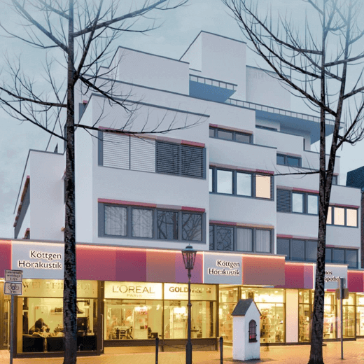 Verkauf von voll-vermietetem Büro- und Geschäftshaus